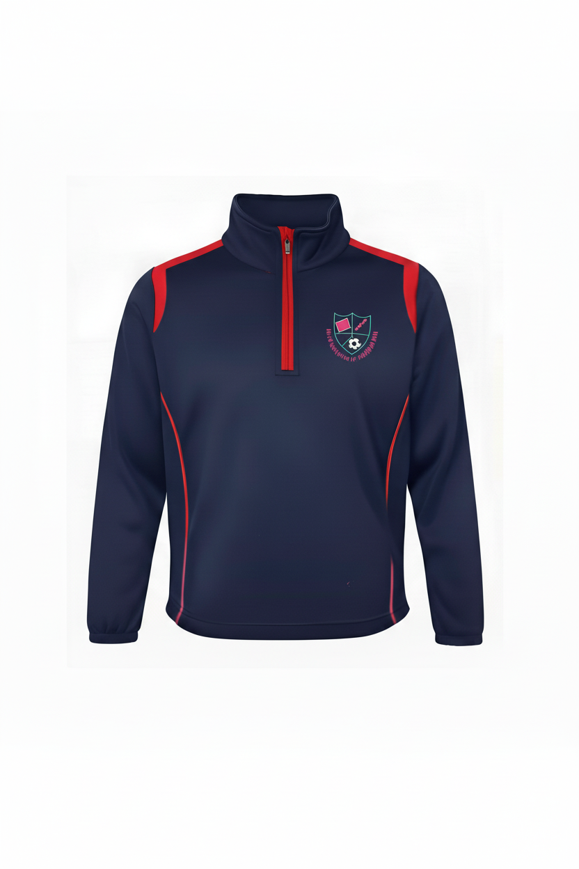 Resized tracksuit with red zip