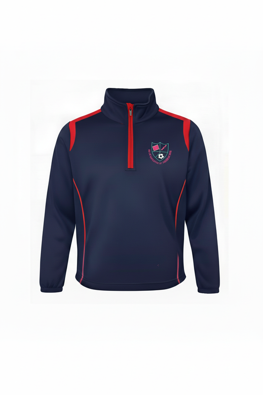 Resized tracksuit with red zip